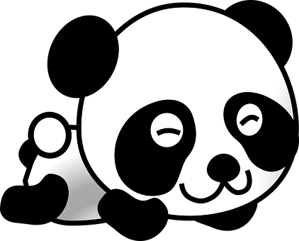 Stylized Panda Graphic