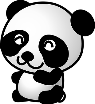 Stylized Panda Graphic