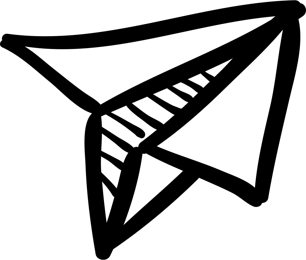 Stylized Paper Plane Graphic