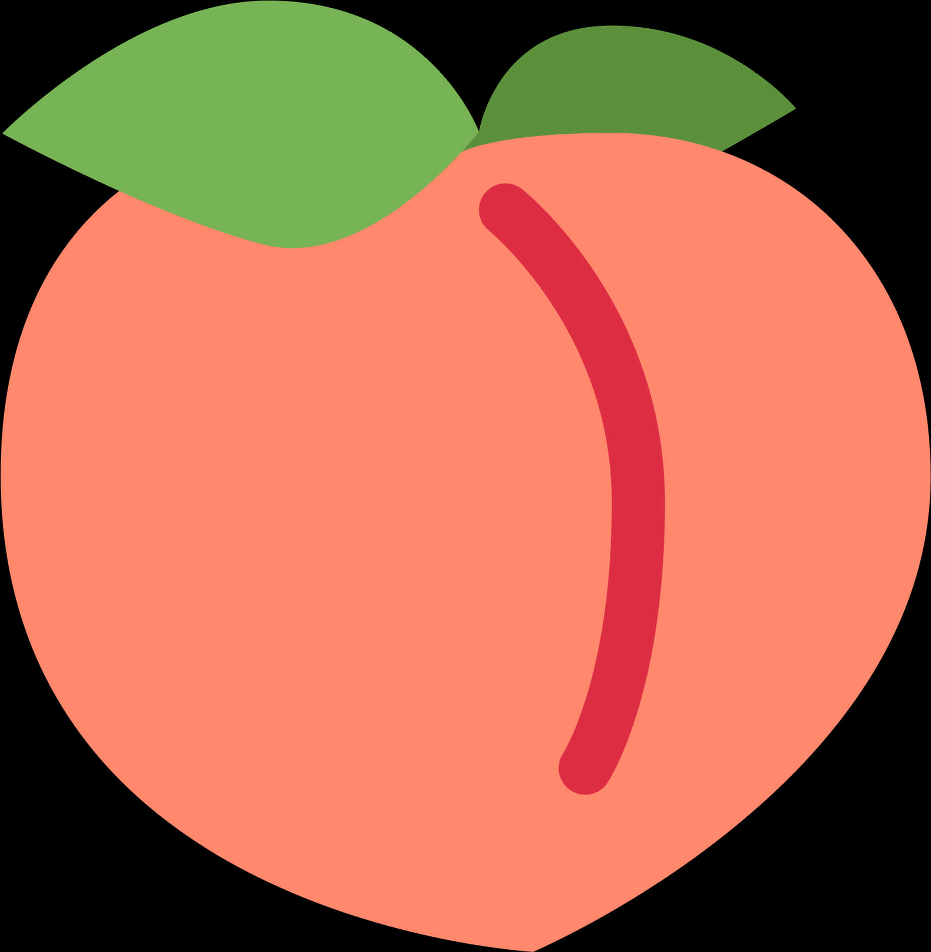 Stylized Peach Graphic