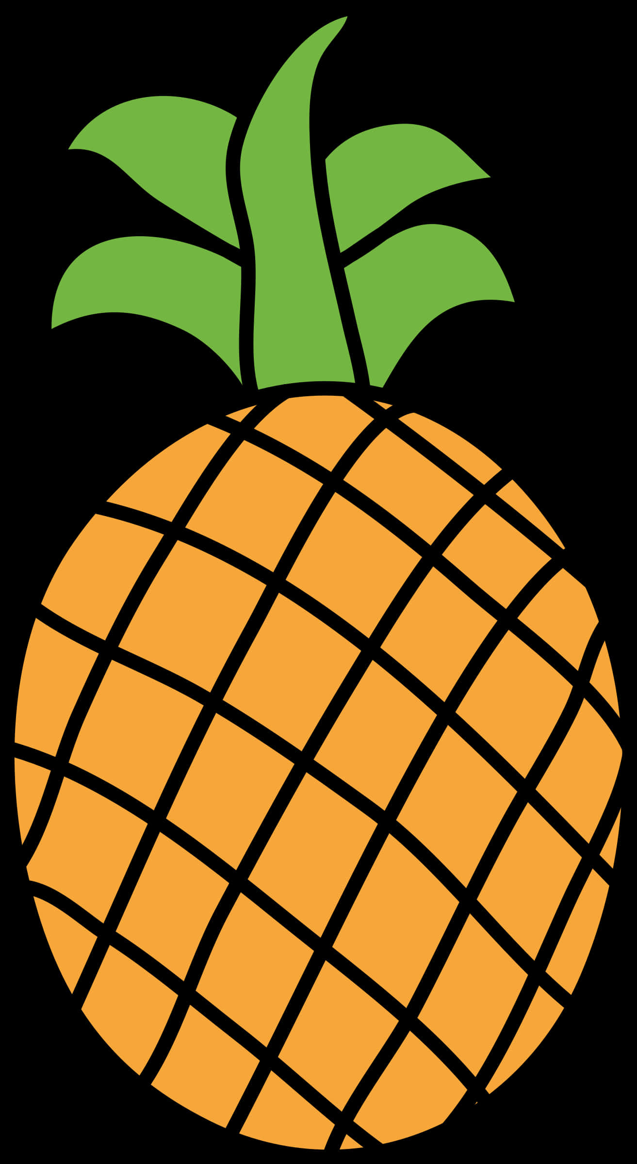 Stylized Pineapple Graphic