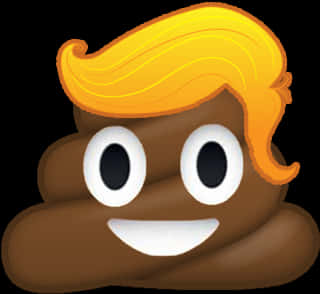 Stylized Poop Emojiwith Hairdo