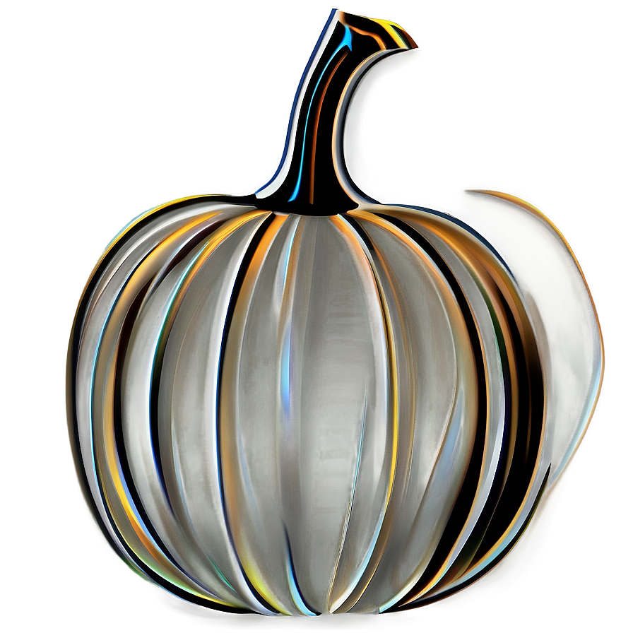 Stylized Pumpkin Outline Drawing Png 48