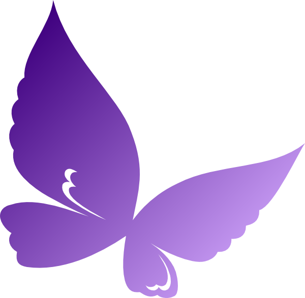 Stylized Purple Butterfly Graphic