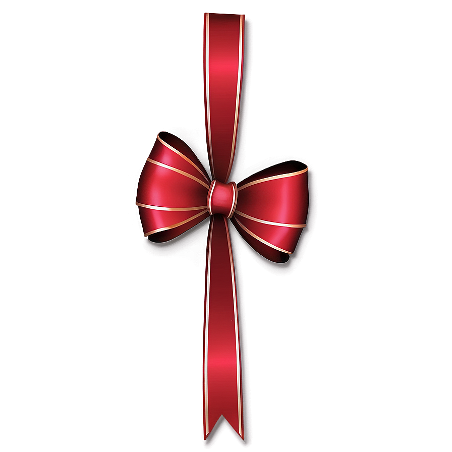 Stylized Red Bow Png 05252024