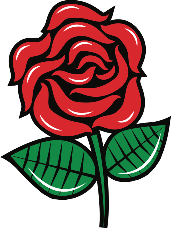 Stylized Red Rose Vector