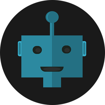 Stylized Robot Icon