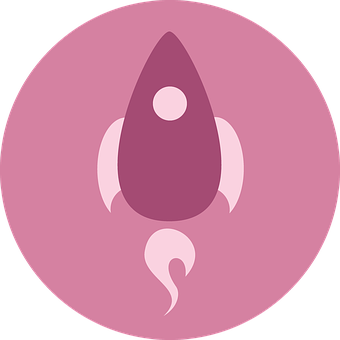 Stylized Rocket Icon