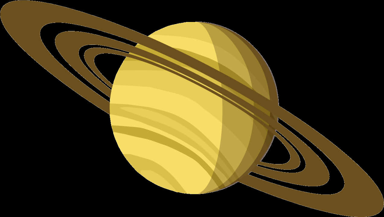 Stylized Saturn Graphic