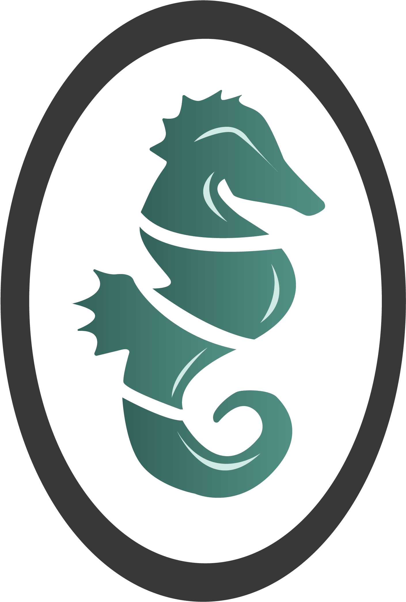 Stylized Seahorse Graphic