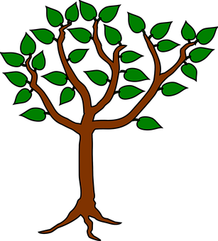 Stylized Simple Tree Graphic