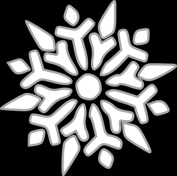 Stylized Snowflake Graphic