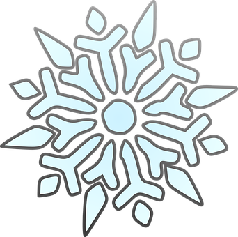 Stylized Snowflake Graphic