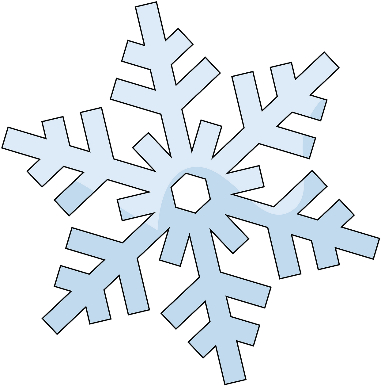 Stylized Snowflake Graphic