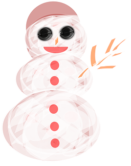 Stylized Snowman Illustration