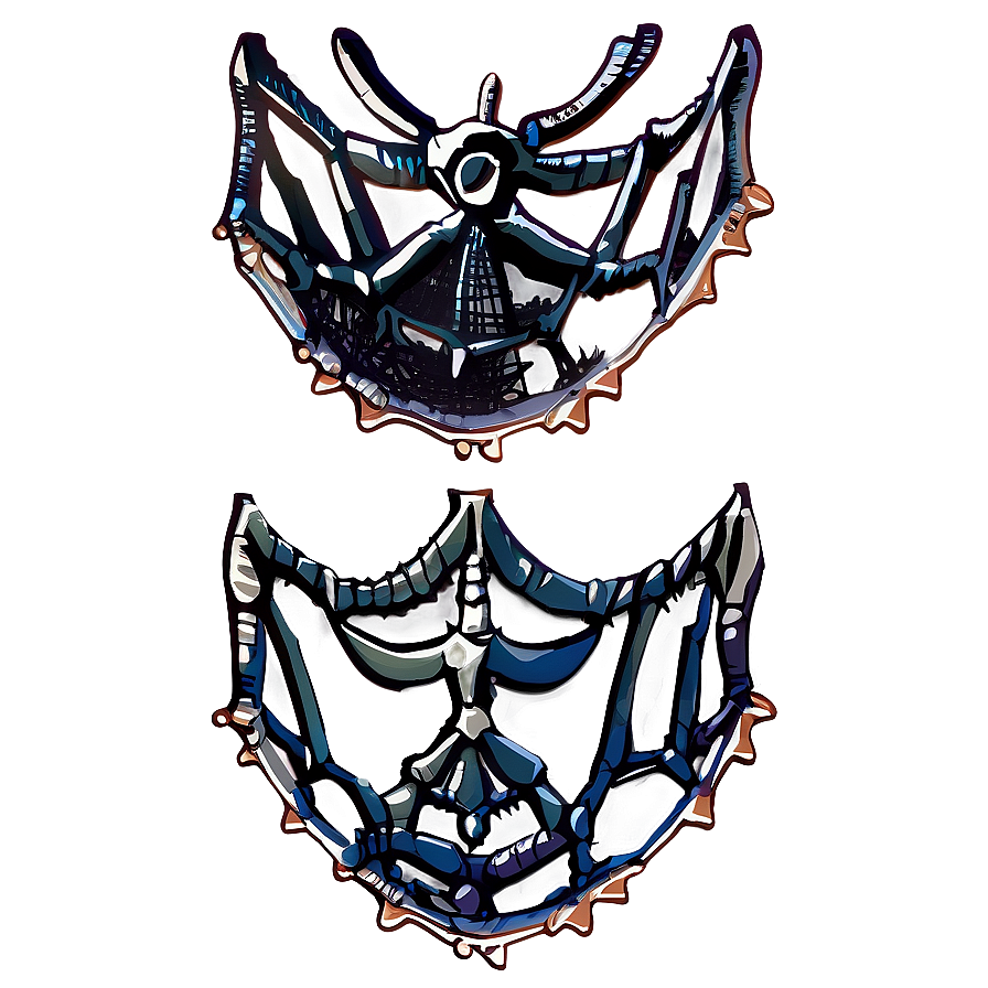 Stylized Spider Mask Design