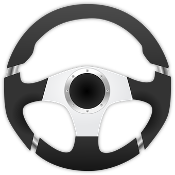 Stylized Steering Wheel Icon