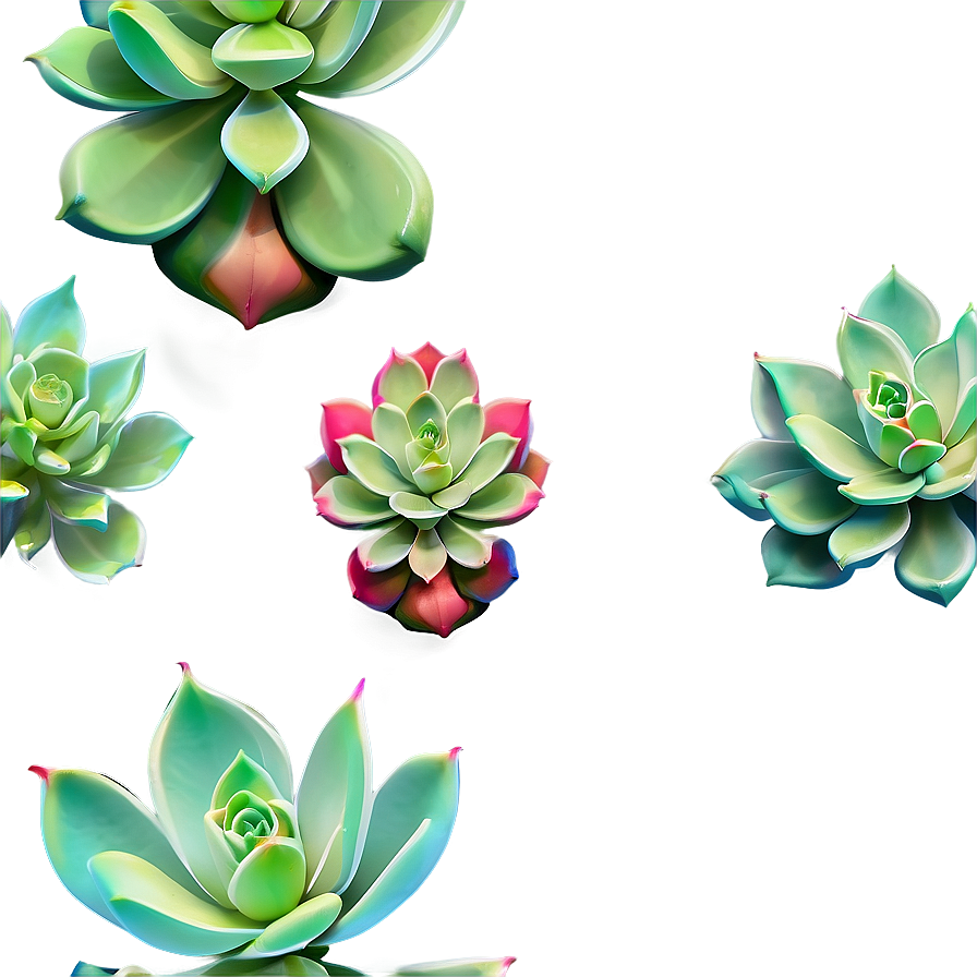 Stylized Succulent Png 05242024