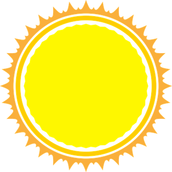 Stylized Sun Graphic