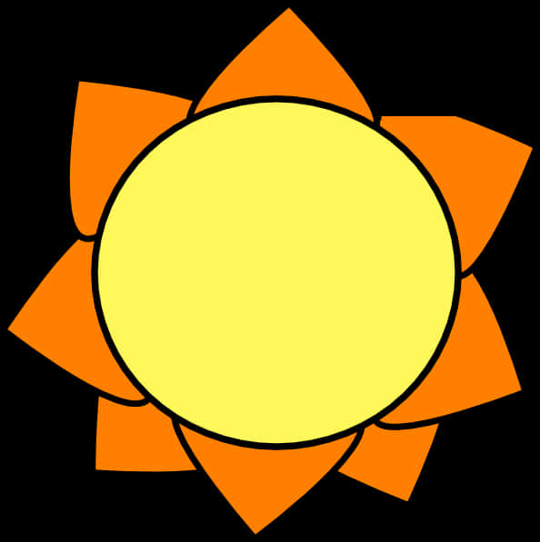 Stylized Sun Graphic