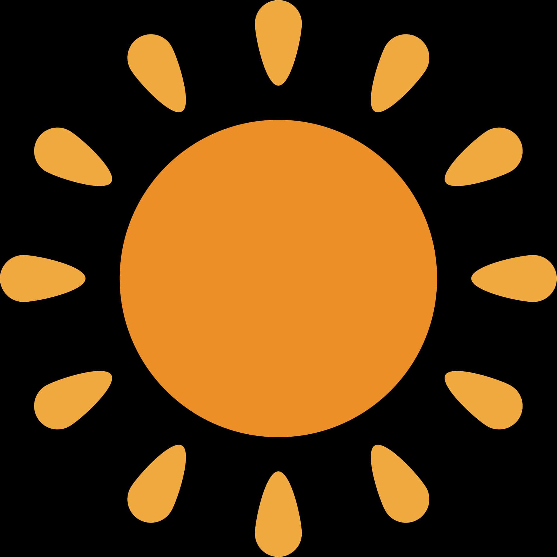 Stylized Sun Icon