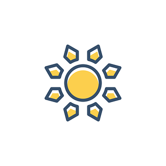 Stylized Sun Icon