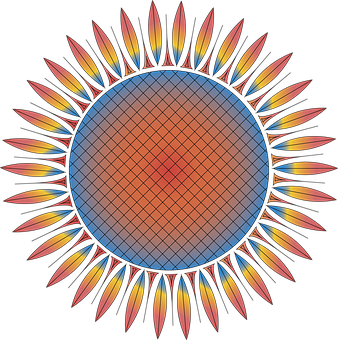 Stylized Sun Illustration