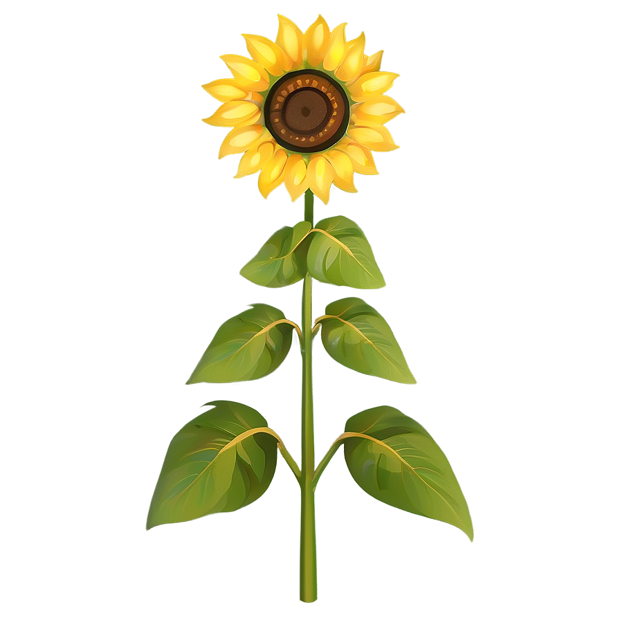 Stylized Sunflower Png 05032024