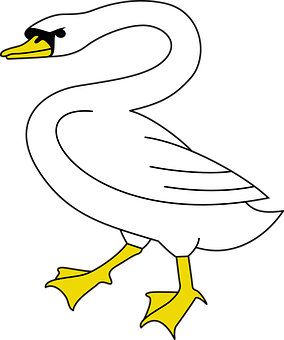 Stylized Swan Illustration