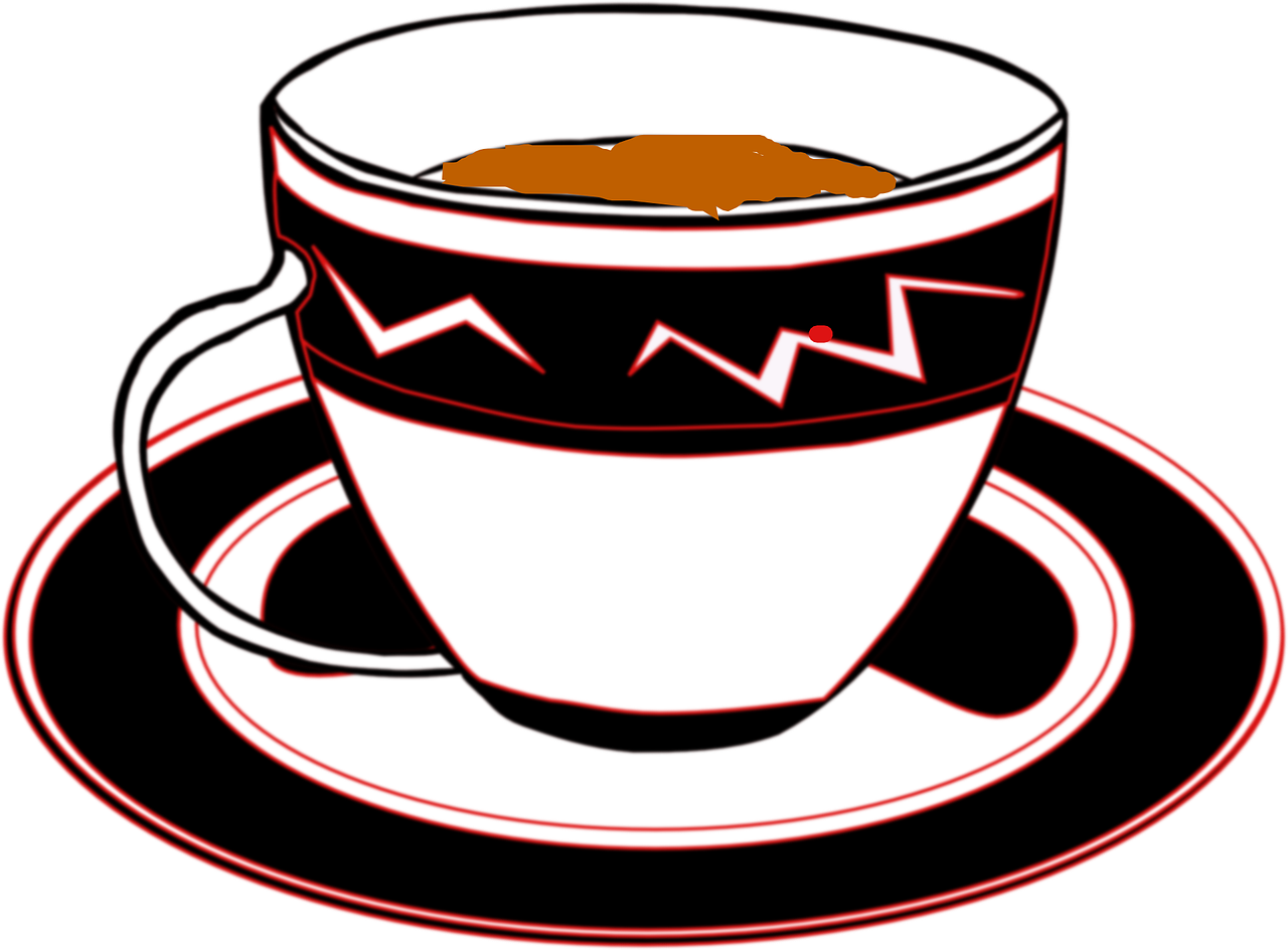 Stylized Tea Cup Graphic