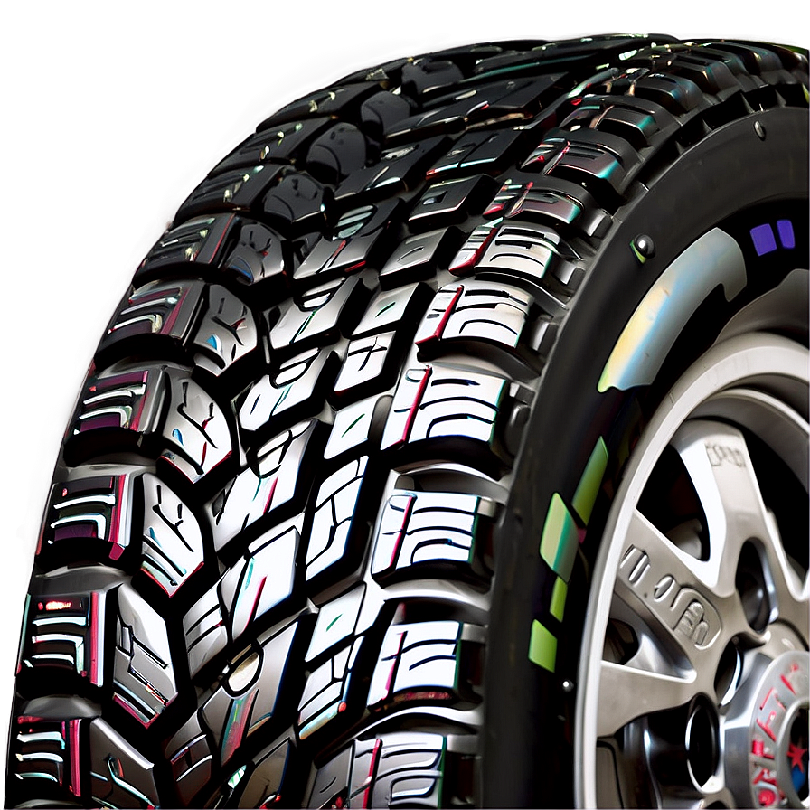 Stylized Tire Tread Png 06272024