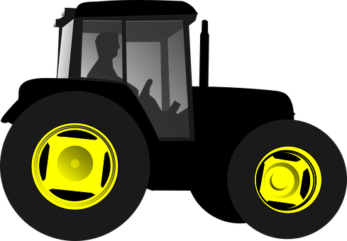 Stylized Tractor Graphic