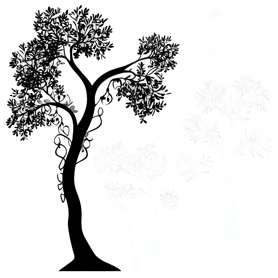 Stylized Tree Silhouette Png 45