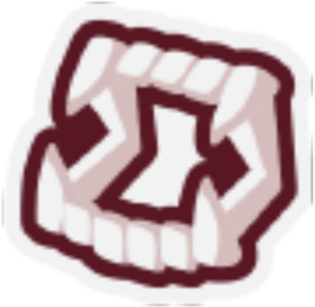 Stylized Vampire Teeth Graphic