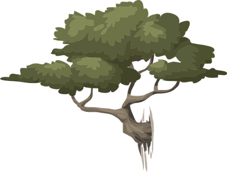 Stylized Vector Tree Illustration