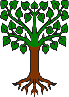 Stylized Vector Tree Illustration