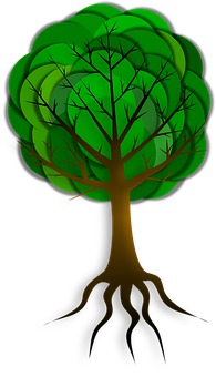 Stylized Vector Tree Illustration