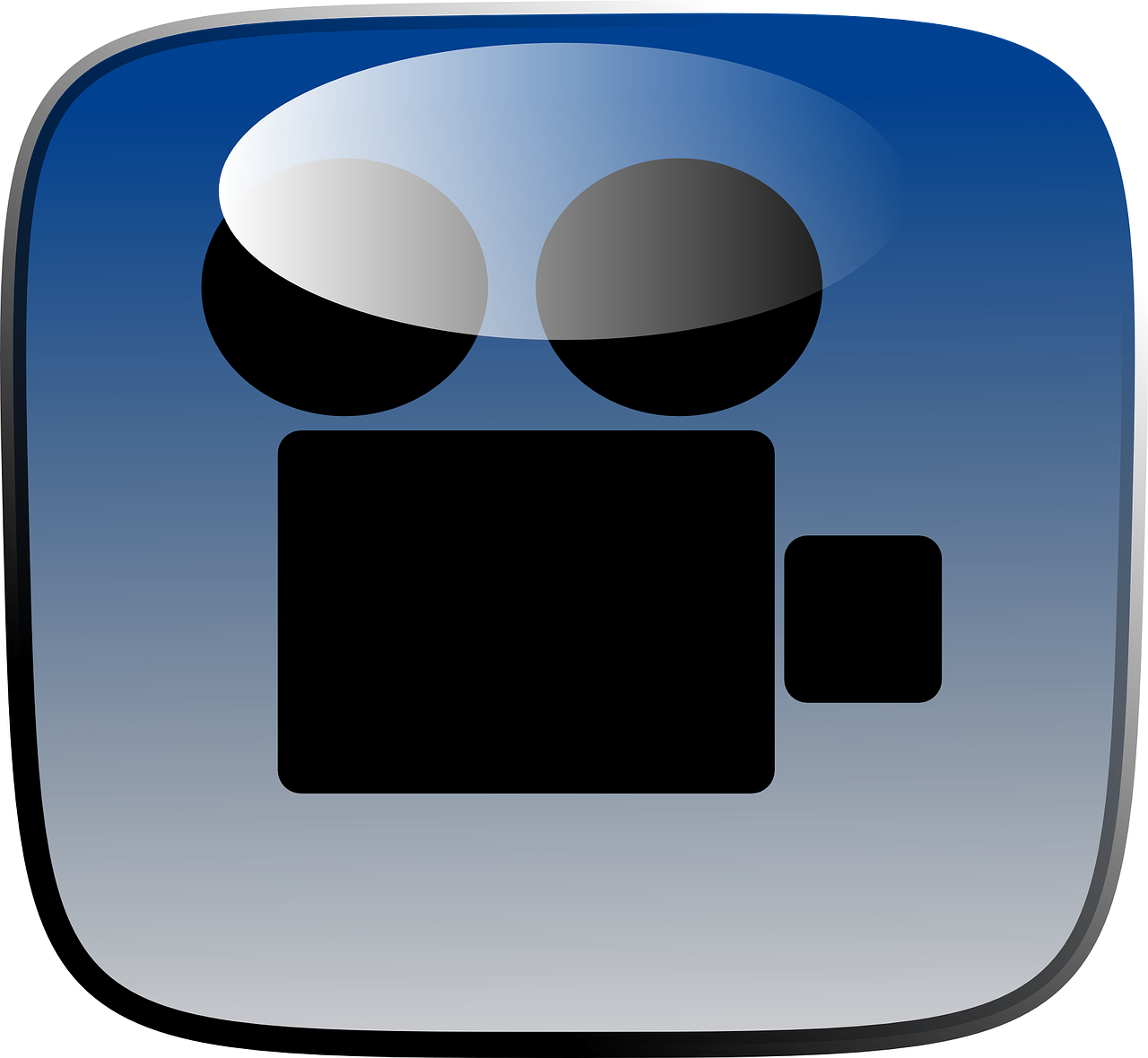 Stylized Video Camera Icon