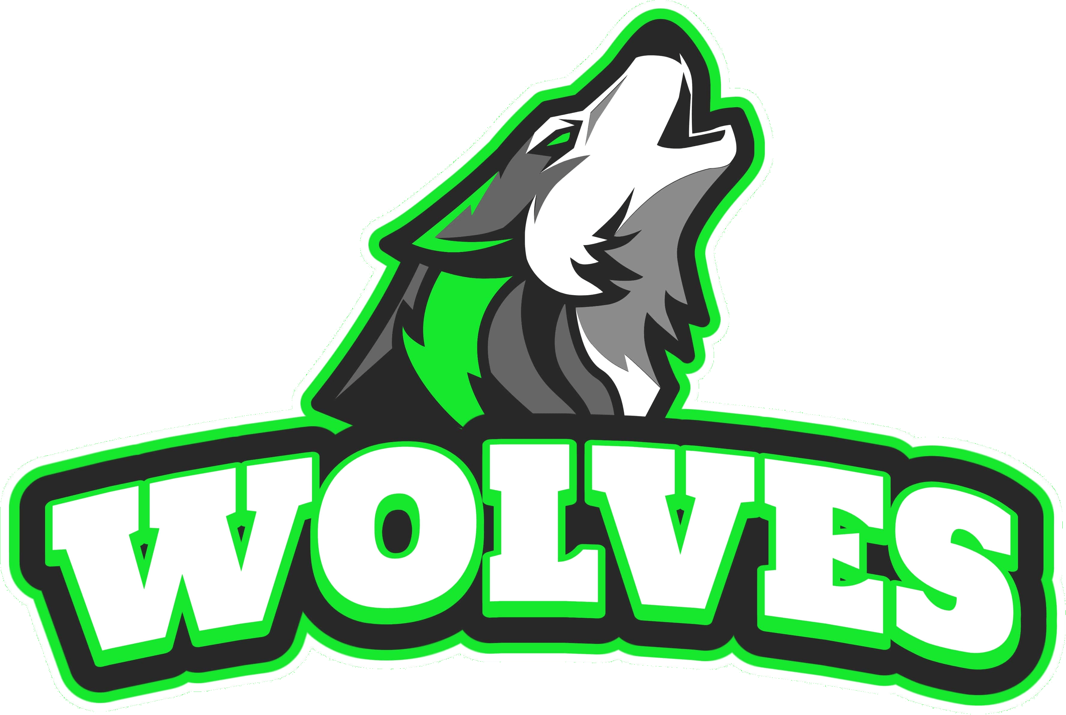 Stylized Wolf Logowith Text