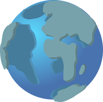 Stylized World Globe Illustration