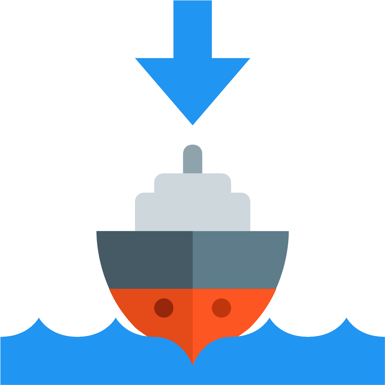 Stylized Yacht Graphic