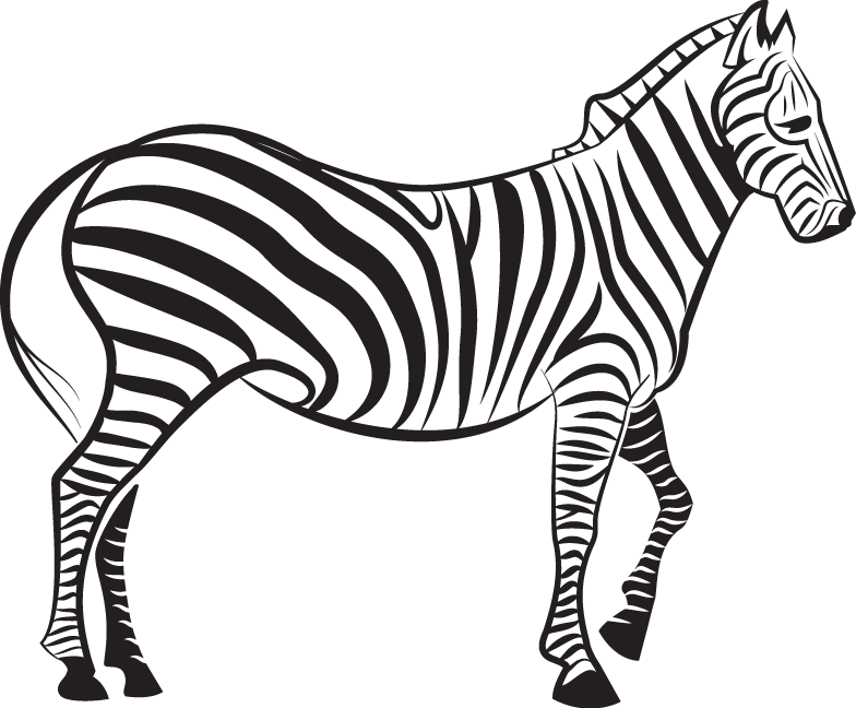 Stylized Zebra Illustration