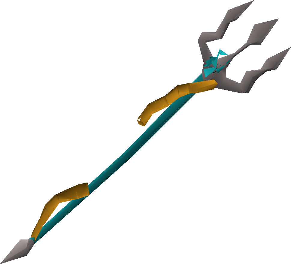 Stylized3 D Trident Design