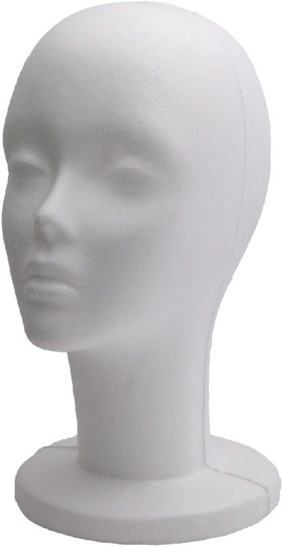 Styrofoam Mannequin Head Display