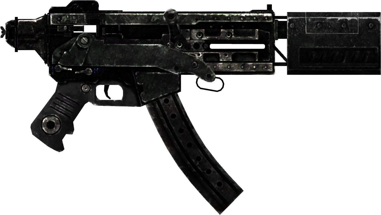 Submachine_ Gun_ Silhouette