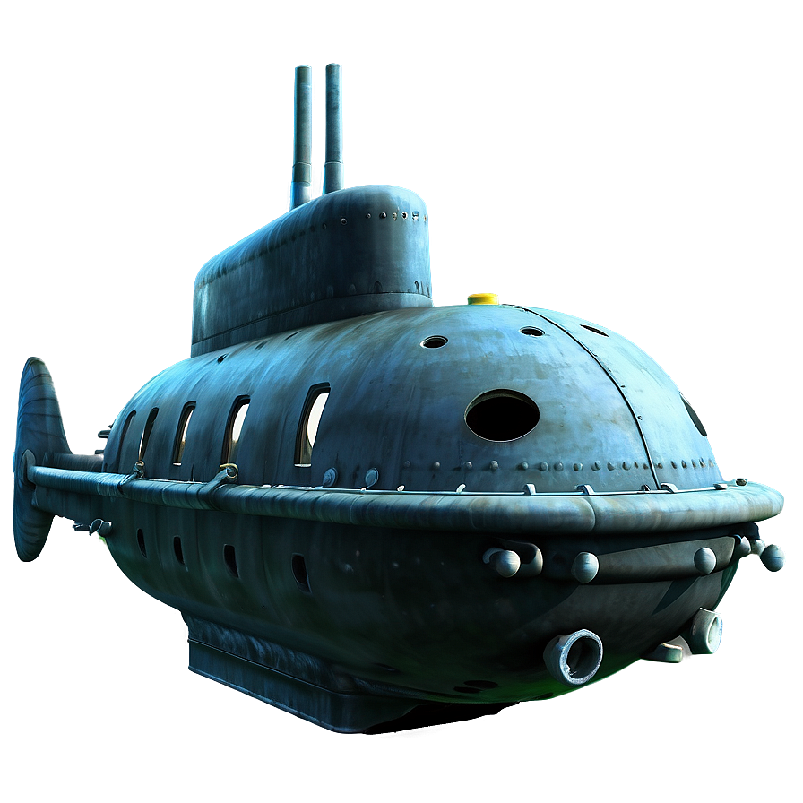 Submarine In Ocean Depth Png Qyd