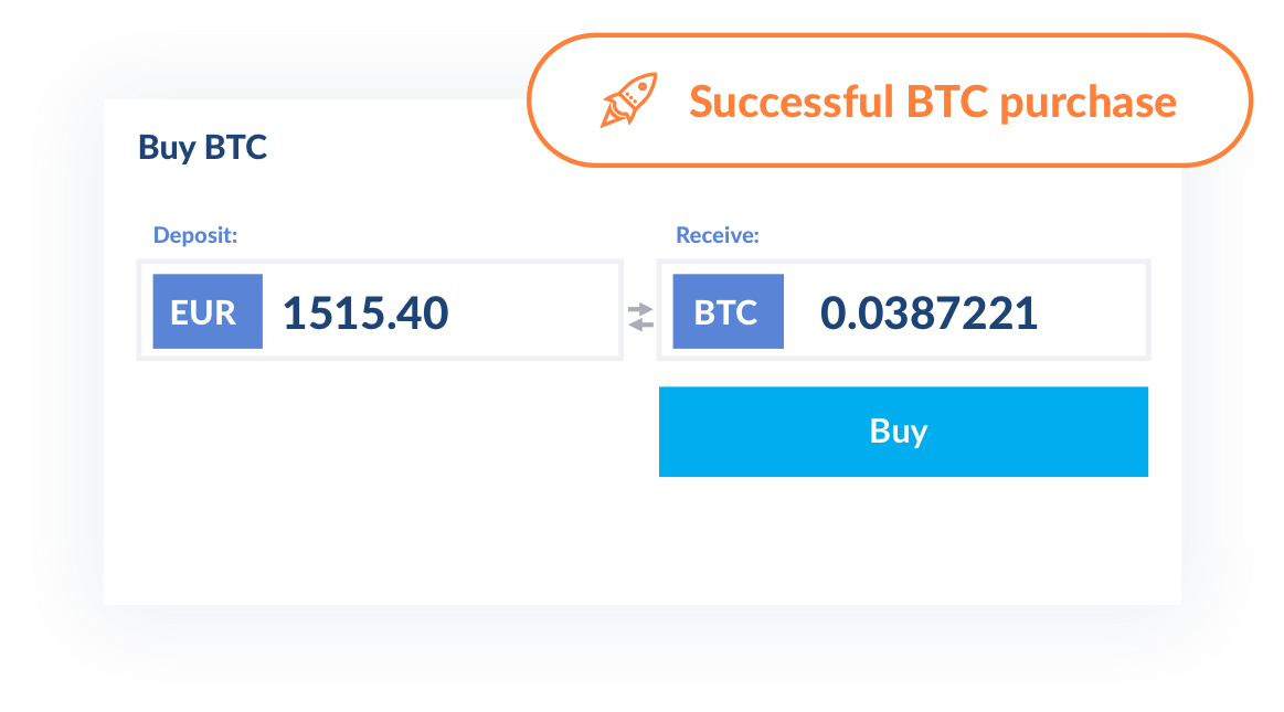 Successful Bitcoin Purchase Notification