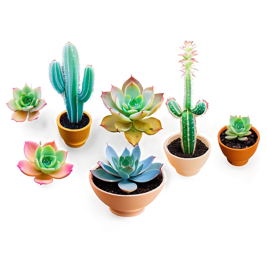 Succulent Collection Png 7