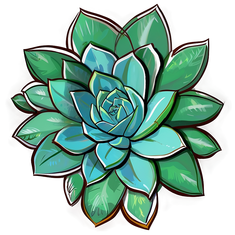 Succulent Drawing Png 77