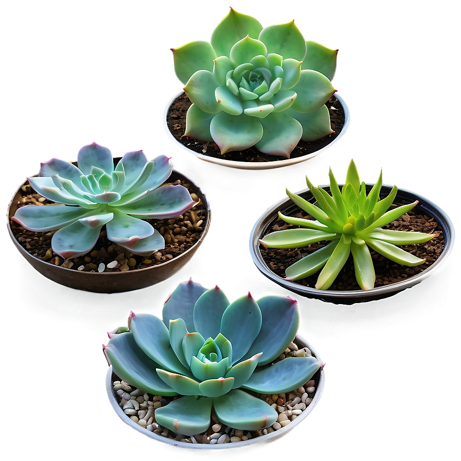 Succulent Plant Collection Png Iar